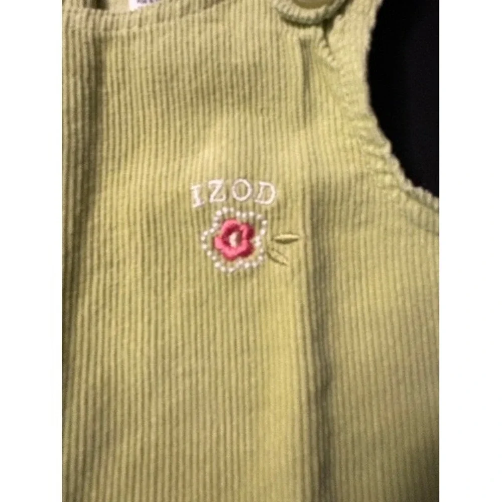 Izod baby corduroy  jumper pastel green size 18 months